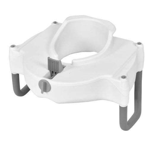 Alzador de Baño WC con Apoyabrazos Abatibles y Seguro Frontal (Seguridad Total)