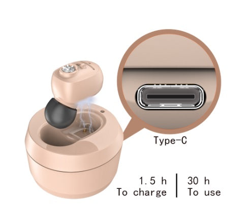 Amplificador de Sonido Digital Recargable VHP-1607 - Invisible y Sin Pilas