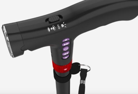 Bastón Inteligente Premium con Radio, Luz LED y Alarma SOS - Base Estable