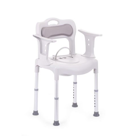 Silla de Baño y Ducha de Diseño Premium - Acolchada y Discreta (Yuwell H027B)