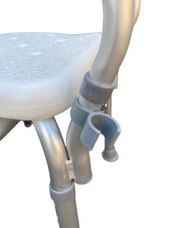 Silla de Ducha con Respaldo y Apoyabrazos Desmontables - Seguridad 360° (Modelo 6055)